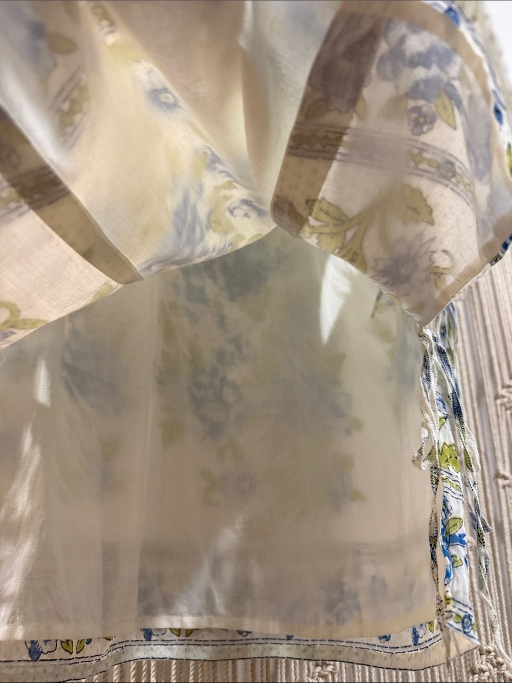 Free People Floral Sleeveless Tank Top W/ Tie Sides - Picture 6 of 8